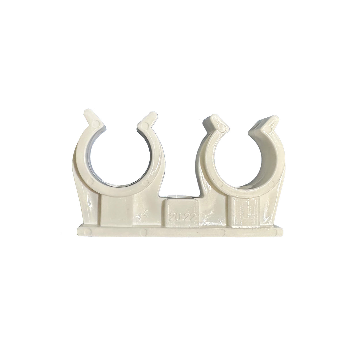 Eauklembeugel 22 mm dubbel - 8 stuks