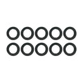 Eaugummiring 1/2" - 11 x 18 x 1,5 mm - 10 stuks