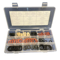 Eaufiber- en rubberringen assorti - 120 stuks