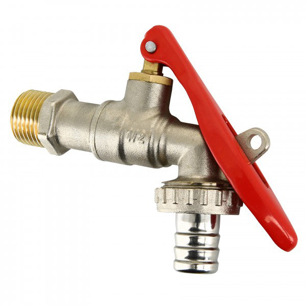 Eaukogelkraan met slangwartel 1/2" PN16