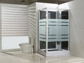 Eauthermo rechts complete douchecabine 120x90x218 alu  5mm glas