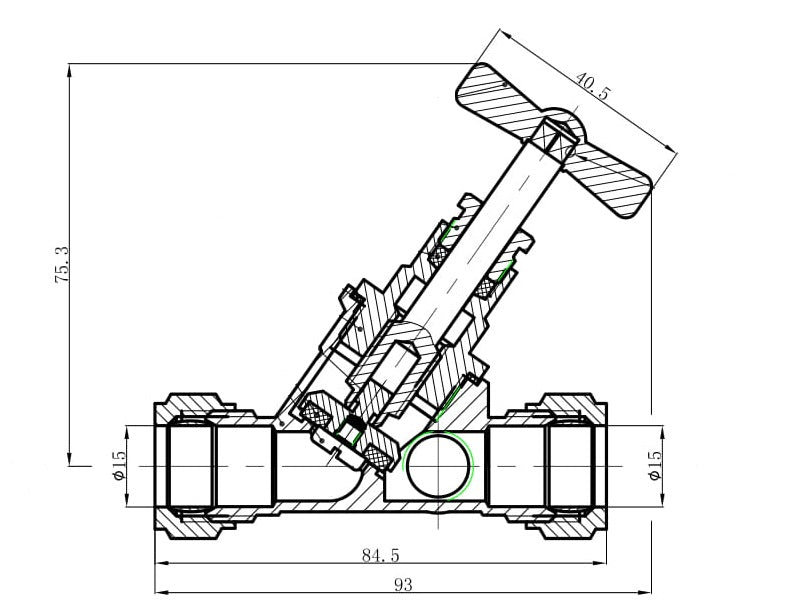 Eaustopkraan 15mm g.keur knelxknel aftapgelegenheid