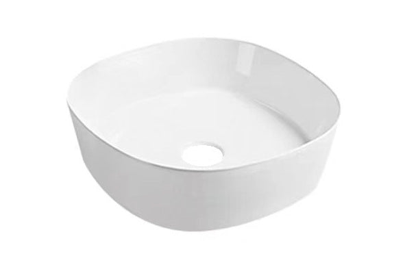 Eausofia waskom rond 44 x 44 x 13,5 cm keramiek glans wit