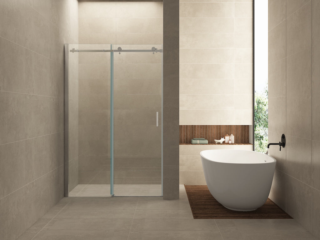 Eauslide nis schuifdeur 1100 x 2000 x 8 mm nano helder glas/chroom