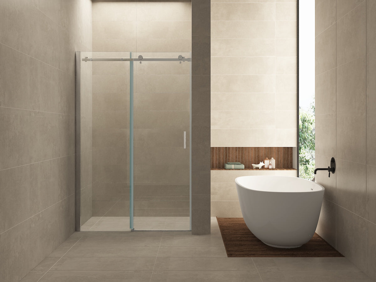 Eauslide nis schuifdeur 1100 x 2000 x 8 mm nano helder glas/chroom