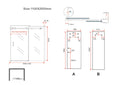 Eauslide nis schuifdeur 1100 x 2000 x 8 mm nano helder glas/chroom