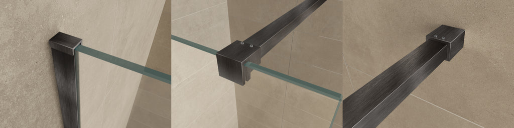 Eauslim profielset met stabilisatiestang 120 cm gunmetal
