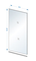 Eauslim glasplaat 1000 x 2000 x 8 mm nano helder glas