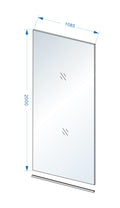 Eauslim glasplaat 1100 x 2000 x 8 mm nano helder glas