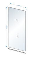 Eauslim glasplaat 1200 x 2000 x 8 mm nano helder glas