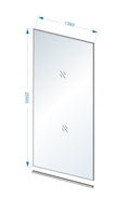 Eauslim glasplaat 1400 x 2000 x 8 mm nano helder glas