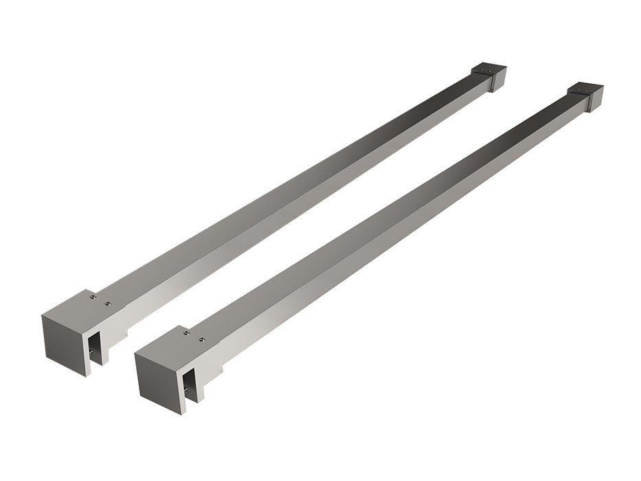 Eauslim set stabilisatiestangen 120 cm voor vrijstaande inloopdouches chroom