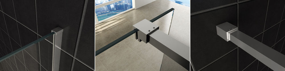 Eauslim profielset met stabilisatiestang 120 cm chroom
