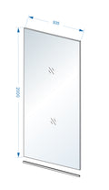 Eauslim glasplaat 950 x 2000 x 8 mm nano helder glas
