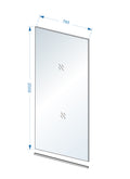Eauslim glasplaat 800 x 2000 x 8 mm nano rookglas