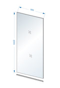 Eauslim glasplaat 1000 x 2000 x 8 mm nano rookglas