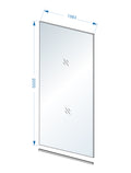 Eauslim glasplaat 1600 x 2000 x 8 mm nano helder glas