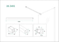 Eauslim stabilisatiestang 120 cm mat wit