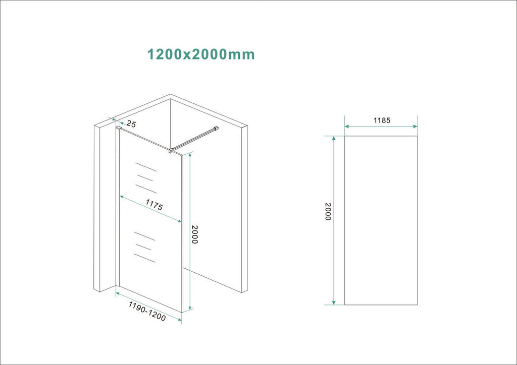 Eauslim glasplaat 1200 x 2000 x 8 mm nano vintage brons glas
