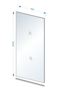 Eauslim glasplaat 900 x 2000 x 8 mm nano warm koper glas