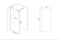 Eauslim glasplaat spiegelrook- naar helder glas 900x2000 8mm nano