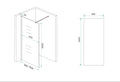 Eauslim glasplaat spiegelrook- naar helder glas 1000x2000 8mm nano