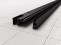 Eauskyline muurprofiel met magneetstrip voor nisdeur mat zwart