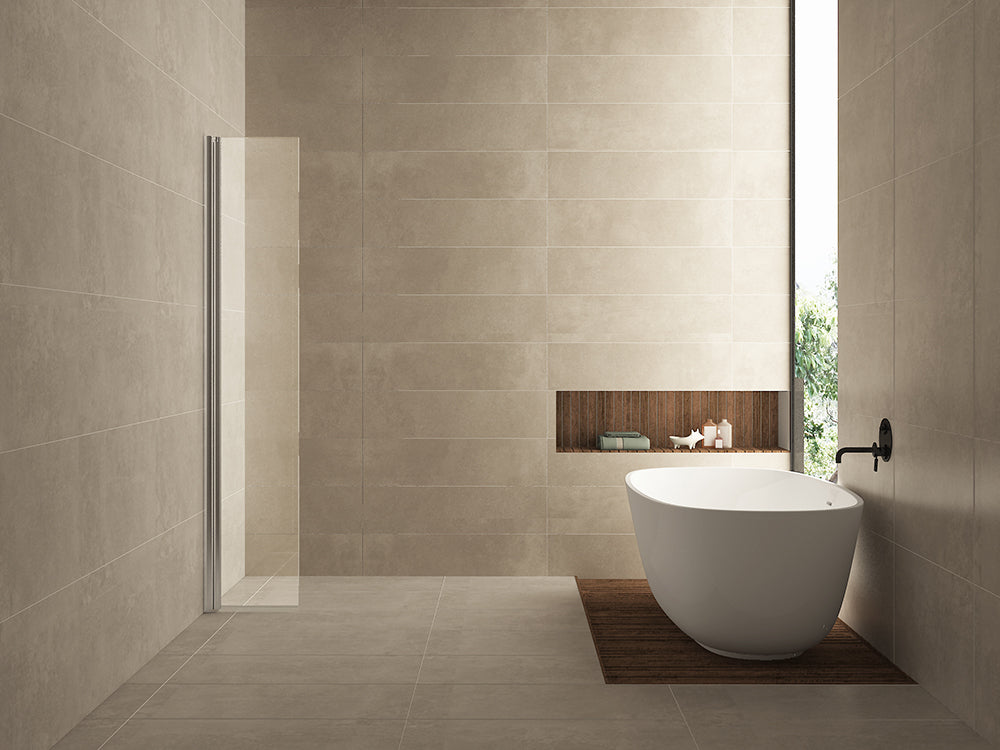 Eaucomfort zijwand draaibaar met muurprofiel 400 x 2000 x 10 mm nano helder glas/chroom