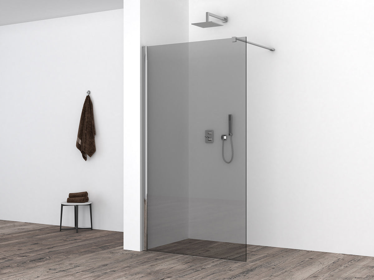 Eaucomfort inloopdouche 900 x 2000 x 10 mm nano rookglas/chroom