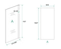Eaucerra eco inloopdouche 900 x 1950 x 6 mm nano helder glas/chroom