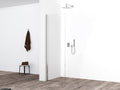 Eaueco zijwand met muurprofiel 400 x 2000 x 8 mm nano helder glas/chroom