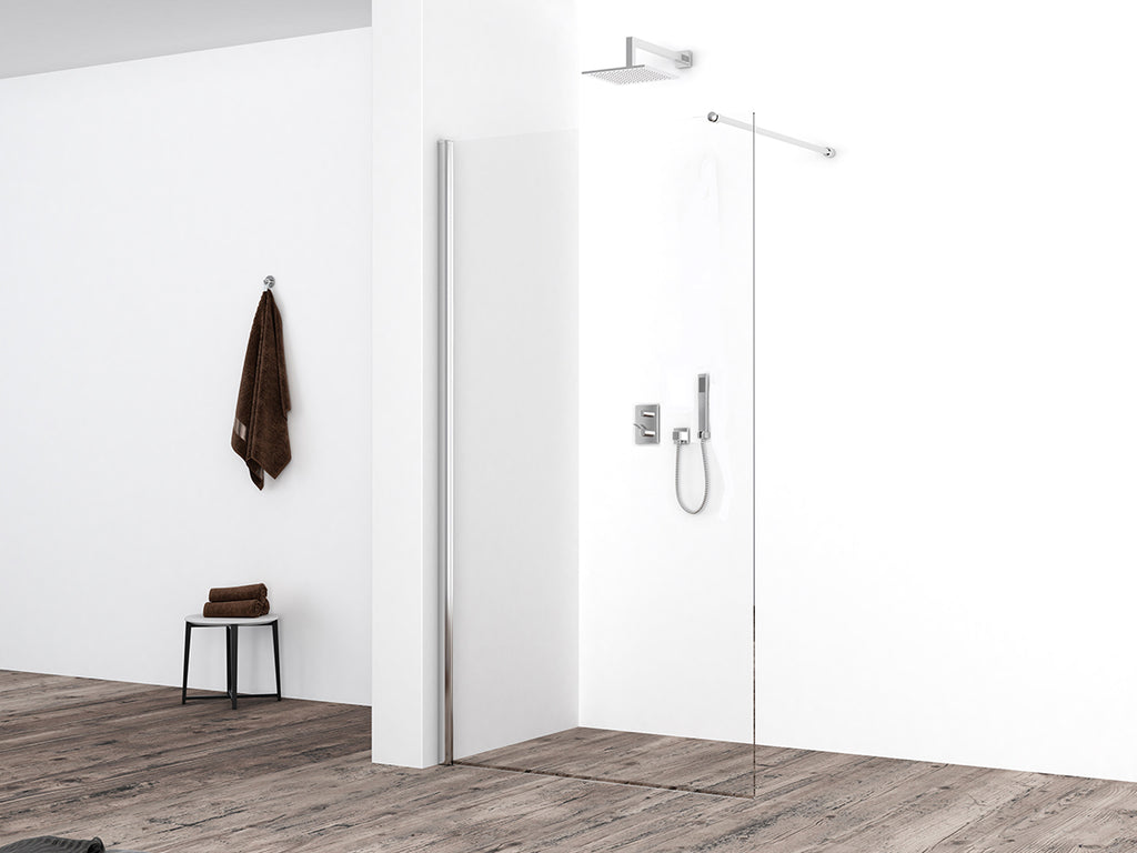 Eaueco inloopdouche 900 x 2200 x 8 mm nano helder glas/chroom