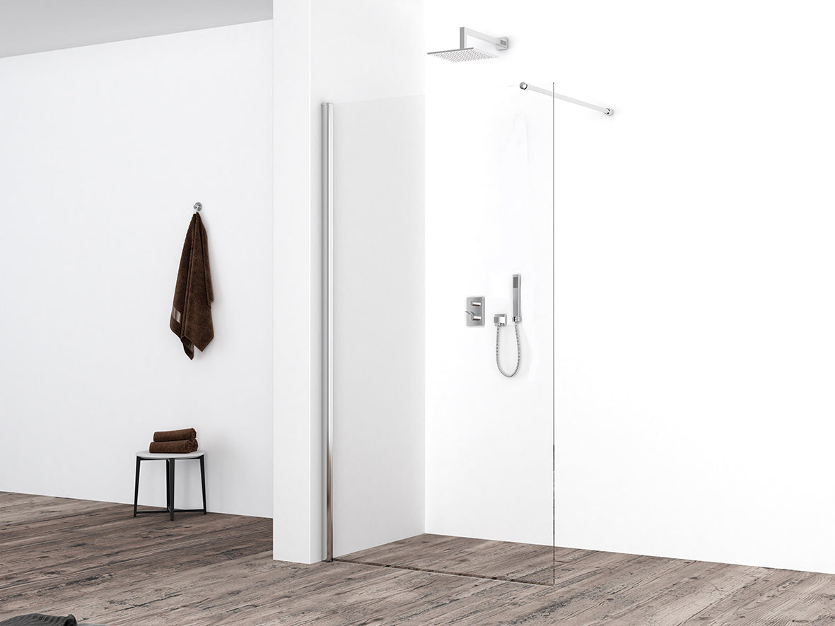 Eaueco inloopdouche 900 x 2200 x 8 mm nano helder glas/chroom