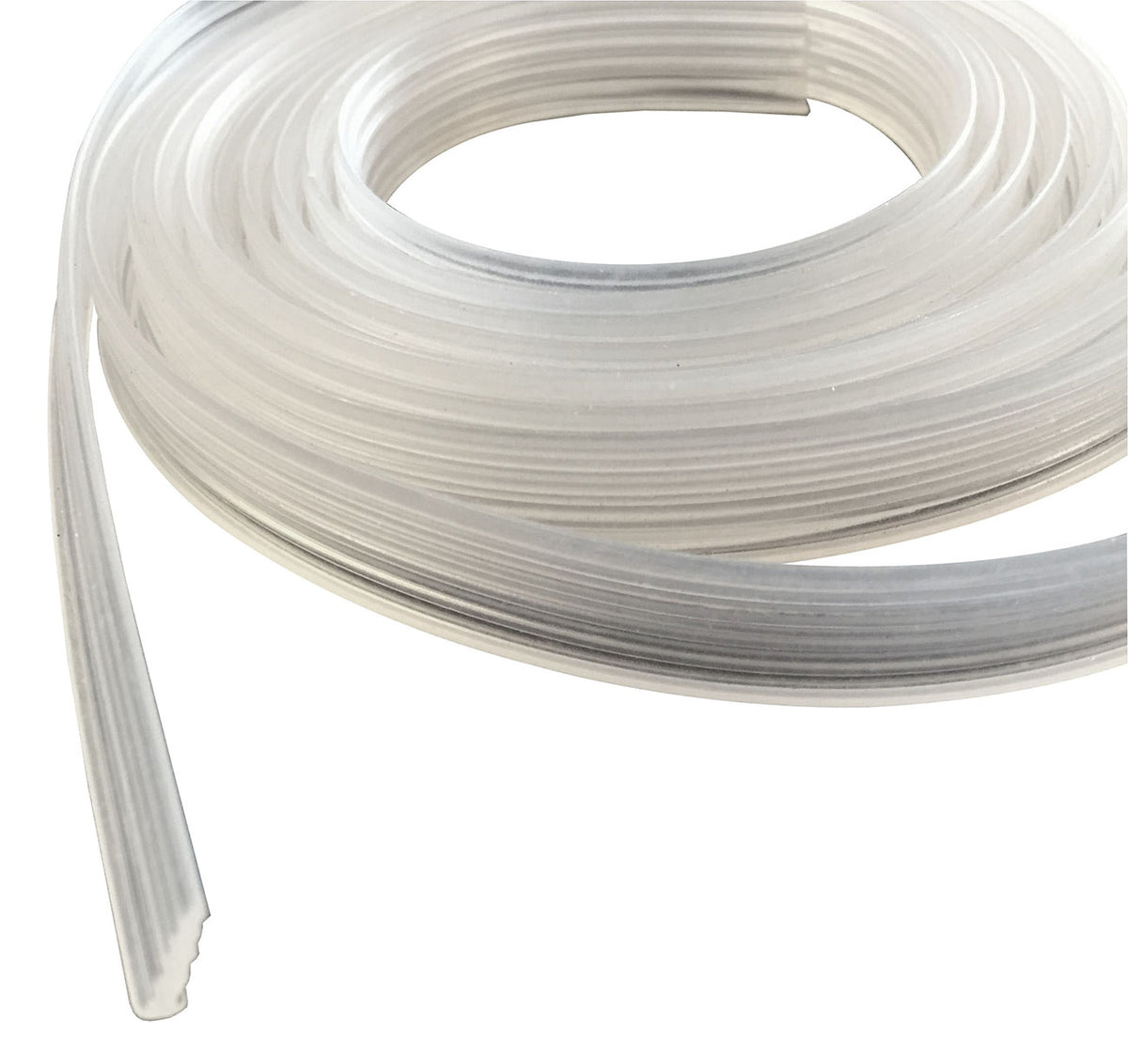 Eauopvulstrip kunststof 2mm x 200cm transparant