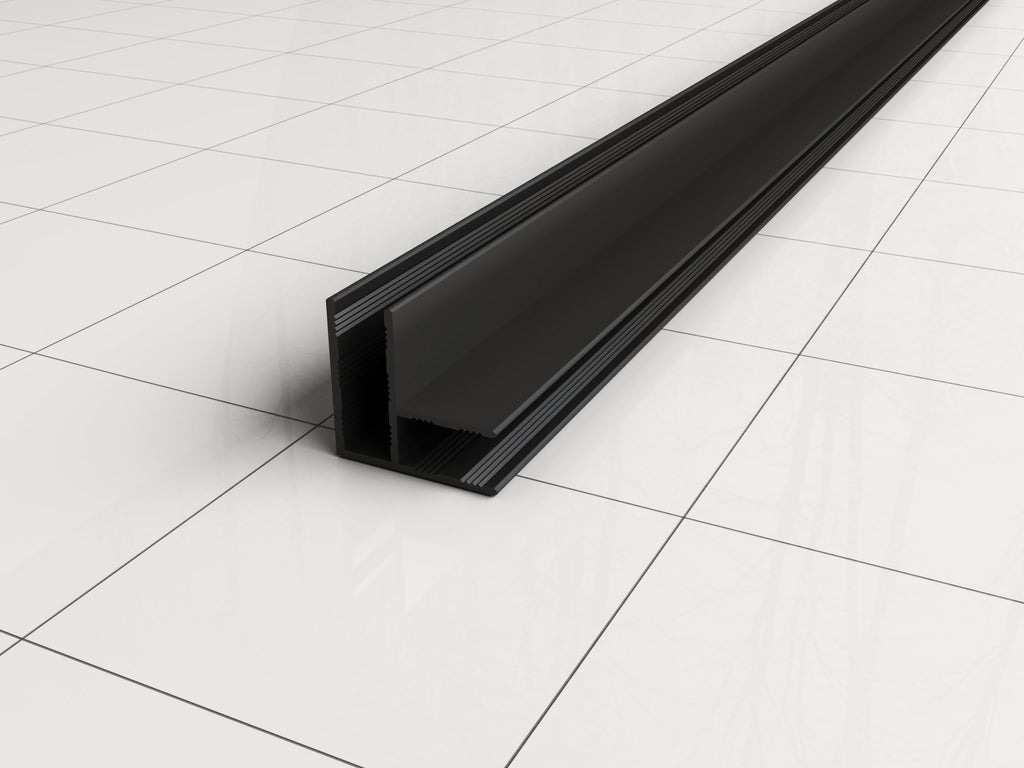 Eauslim hoekprofiel 2000 x 10 mm mat zwart
