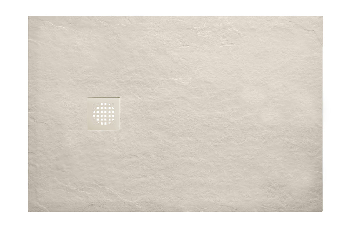 Eaustonea douchebak antislip composiet 800x900x30 mm inkortbaar beige