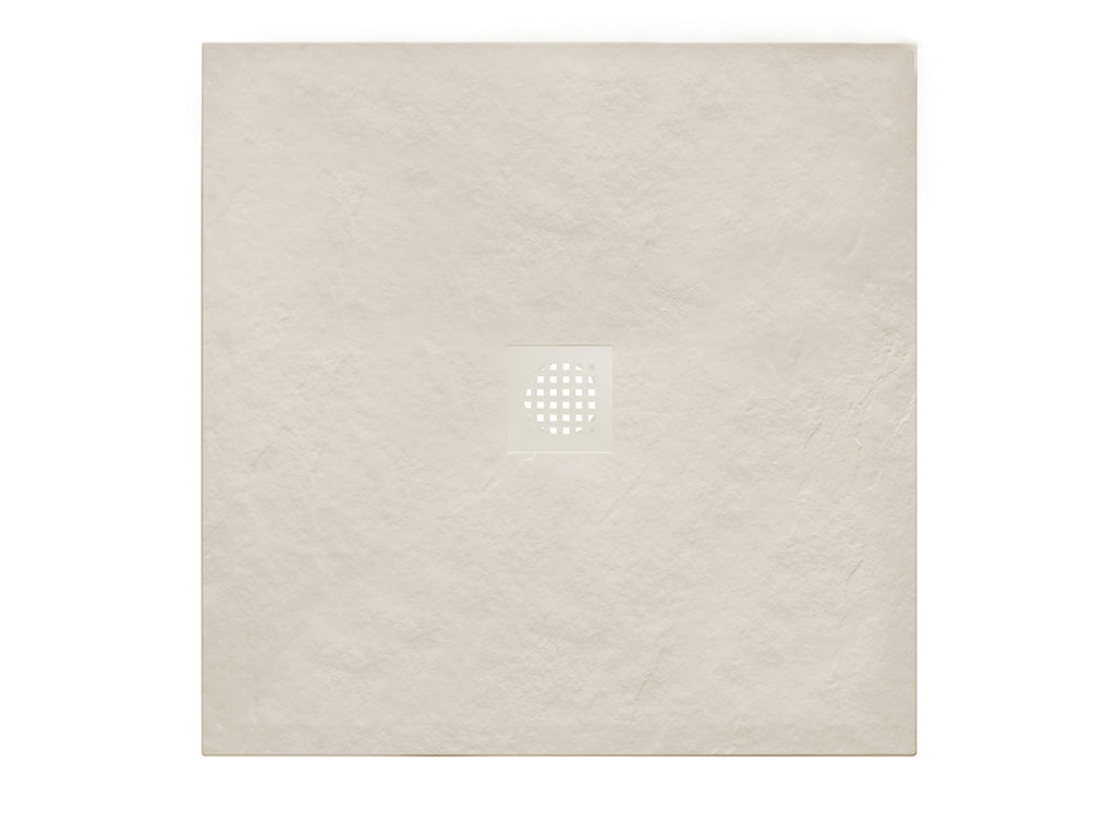 Eaustonea douchebak antislip composiet 1000 x 1000 x 30 mm inkortbaar beige