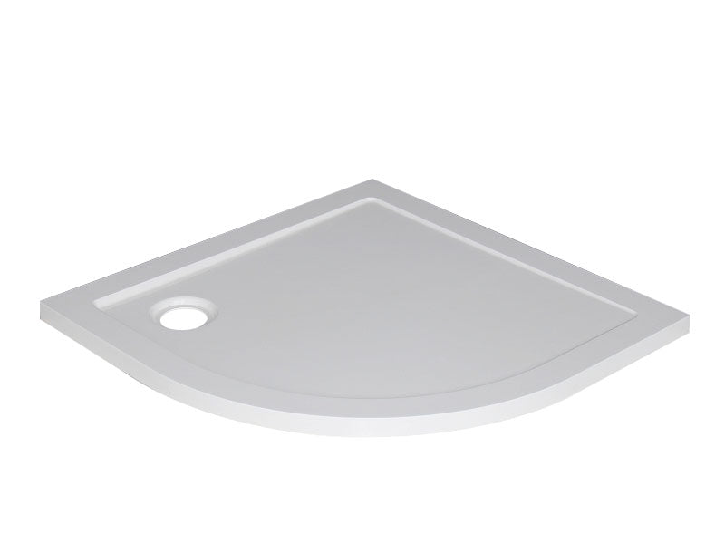 Eauluxe douchebak smc 1/4 rond 900x900x40 inbouw wit