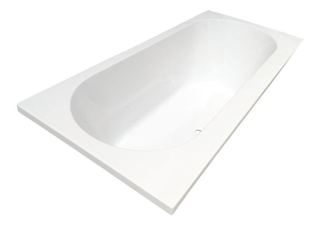 Eauportus rd inbouw duo ligbad 180x80x49 cm acryl glans wit