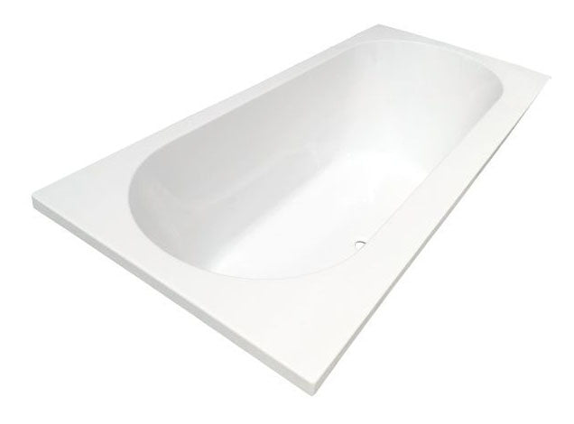 Eauportus rd inbouw duo ligbad 190x90x49 cm acryl glans wit