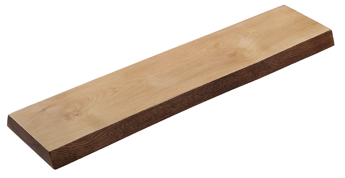 EauoAK badplanchet 80 x 20 x 4 cm robuust eiken