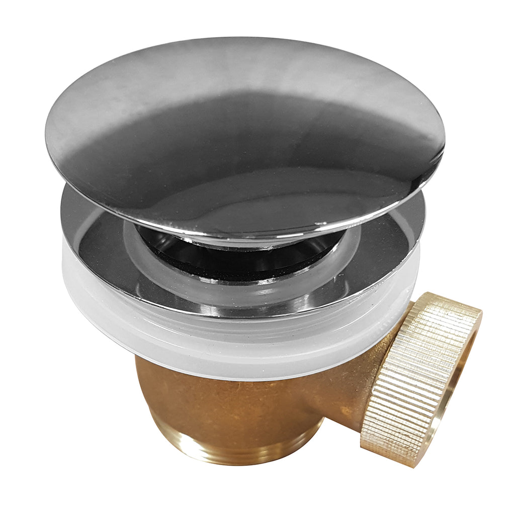Eaucaral clickwaste afvoerplug vrijstaand bad 1 1/2" chroom