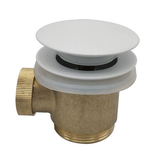 Eaucaral clickwaste afvoerplug vrijstaand bad 1 1/2" mat wit