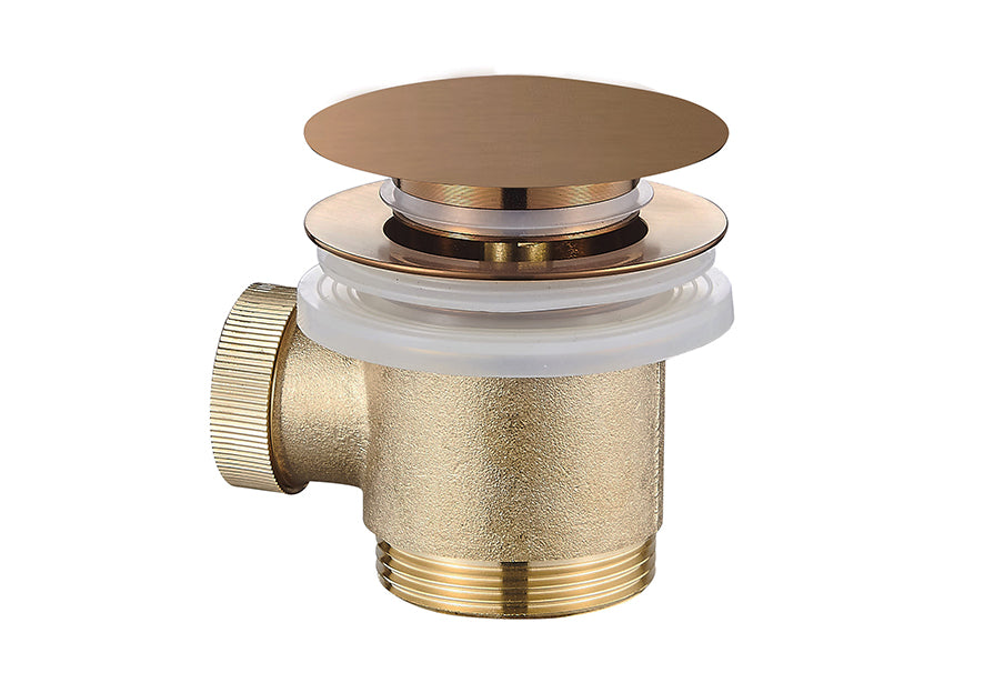 Eaucaral clickwaste afvoerplug vrijstaand bad 1 1/2" geborsteld brons koper pvd