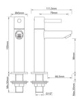 Eaucaral amador fonteinkraan xl kiwa 1/2'' geborsteld koper