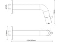 Eaucaral sophia fonteinkraan inkortbaar met muurbevestiging 1/2" gunmetal pvd