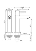 Eaucaral amador fonteinkraan xl kiwa 1/2'' geborsteld staal pvd