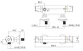 Eauuniversele thermostatische douchemengkraan 12cm chroom