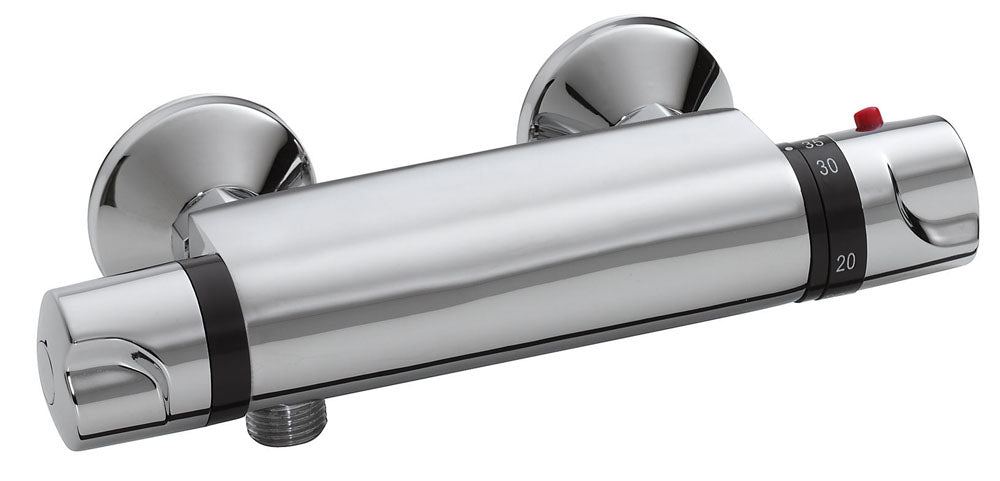 Eauuniversele thermostatische douchemengkraan 12cm chroom