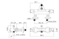 Eauuniversele thermostatische badmengkraan chroom